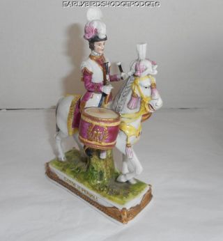 Scheibe Alsbach Nepoleon Soldier Garde Imperiale On Horse Porcelain Figurine photo