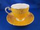 Royal Grafton Bone China Tea Cup Made Of England Yellow W/gold Trim Cups & Saucers photo 1