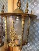 Vintage Lantern With Cut Glass.  Indoor Outdoor Chandeliers, Fixtures, Sconces photo 2
