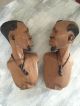 Wooden African Tribal Bookends Wig Fertility Pendant Around Neck Other African Antiques photo 7