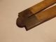 Antique Brass And Wood Folding Ruler Primitives photo 2