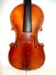 Vintage Old Antique 2 Pc Back Full Size Violin - String photo 2