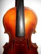 Vintage Old Antique 2 Pc Back Full Size Violin - String photo 3