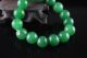 Natural 12mm Jade Jadeite Round Beads Stretchy Jade Bracelet 19 Bracelets photo 2