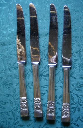 Vintage Community Silverplate Dinner Knives Coronation 1936 Long French Blade photo
