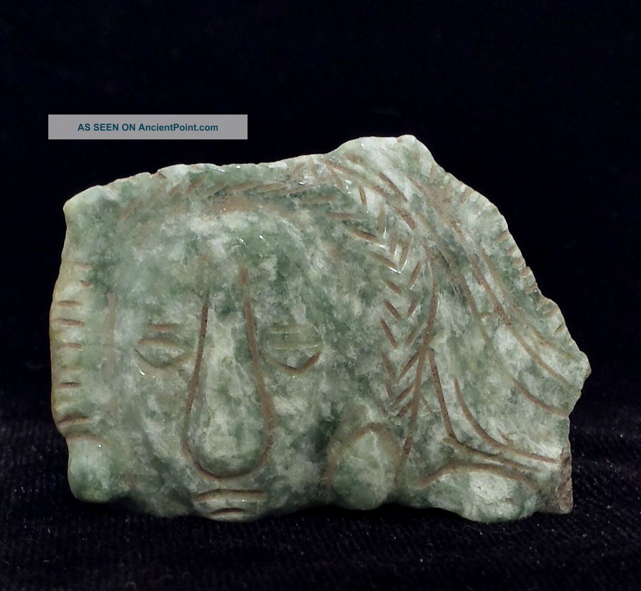 Mayan Carved Stone Fragment Tlaloc Face - Costa Rica Pre Columbian Toltec Olmec The Americas photo