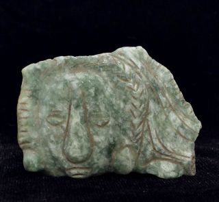 Mayan Carved Stone Fragment Tlaloc Face - Costa Rica Pre Columbian Toltec Olmec photo