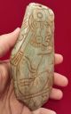 Mayan Incised Jade Quartz Plate Plaque Pendant Antique Pre Columbian Artifact The Americas photo 6