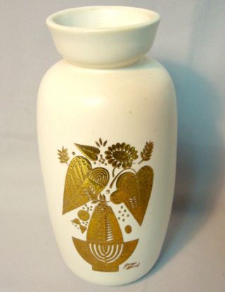 Hyalyn George Briard Vintage Mid Century Pottery Vase 