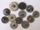 Old Pewter Metal Buttons Moon Stars Buttons photo 1