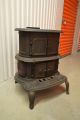 Rare Antique Ornate Cast Iron Wood Burning Parlor Stove With Accessories. Stoves photo 5