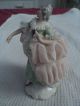 Antique German Dresden Lace Ballerina Figurine Victorian Lady Porcelain Figurines photo 3
