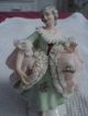 Antique German Dresden Lace Ballerina Figurine Victorian Lady Porcelain Figurines photo 6