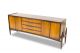 Mid Century Modern Rosewood And Zebrano Rocket Leg Credenza,  Media Console By Eon Mid-Century Modernism photo 3