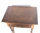French Antique Nightstand Bedside Table Solid Oak Country Style 1900-1950 photo 4