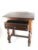 French Antique Nightstand Bedside Table Solid Oak Country Style 1900-1950 photo 8