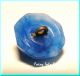 Antique Collectible Leo Popper Faceted Marbled Sea Blue Dome Button W Key Shank Buttons photo 3