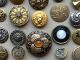 50 Antique Victorian Metal Picture Buttons Buttons photo 1