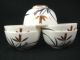 Vintage Japanese Signed Porcelain Tea Cups Orchid Print Glasses & Cups photo 3