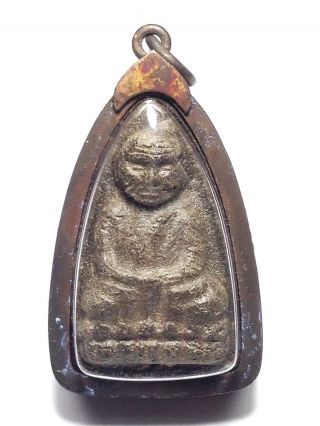 Thai Buddha Phra Lp Tuad Wat Chang Hai Antique Amulets photo