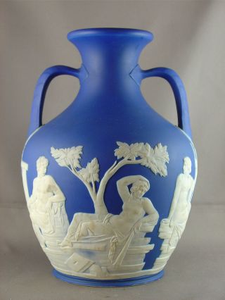 Roman Antique Reproduction 1st Ad Wedgwood Portland Vase Cameo Glass Augustus photo