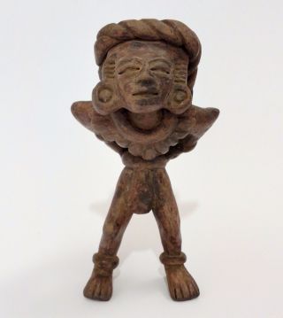 Ceramic Clay Pottery Figurine Statue Pre Columbian Artifact - Mayan Olmec Aztec photo