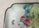 Antique Chinese Copper Enamel Trinket Dish Dancing Scholar Chasing Butterfly Plates photo 3