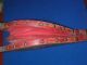 Vintage Brass Ship Emlem Red Leather Fire Place/wood Stove Bellow Hearth Ware photo 8
