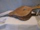 Vintage French Le Creuset Wood & Leather Fireplace Bellows Cabin Decor Hearth Ware photo 1