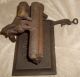 Antique 1875 Crown Fluting Iron Laundry Press Crimper Cast Iron American Machine Other Antique Home & Hearth photo 5