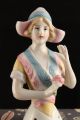 Rare Porcelain German Half Doll Carl Schneider Dutch Hat Girl 14463 Arms Away Pin Cushions photo 1