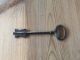 1 Rare Double Sided Antique French Cast Iron Chateau Door Key.  C.  1800s Locks & Keys photo 1