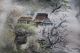 Vintage Post 1940 Japanese Wall Scroll Hand Painted Sansui (landscape) Paintings & Scrolls photo 3