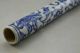Collectible Old Handwork Blue And White Porcelain Painted Flower Usable Flute Other Antique Chinese Statues photo 2