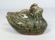 H837: Chinese Pottery Ware Water Pot Suiteki Of Bird Statue. Korea photo 1