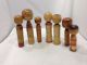 Vintage Japanese Wooden Kokeshi 7 Dolls Made In Japan Other Japanese Antiques photo 4