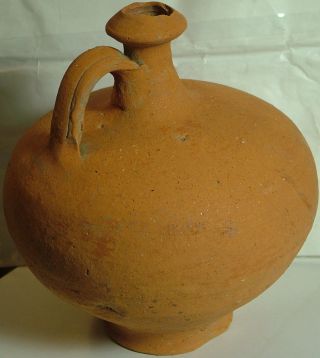 Ancient Roman Ceramic Vessel Artifact/jug/vase/pottery Kylix Guttus 3ad photo