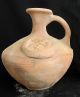 Biblical Ancient Holy Land Jerusalem Pottery Clay Jug Vase W David Star Menorah Holy Land photo 1