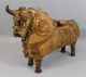 2 Antique Handmade Peru Peruvian Folk Art Pottery Bulls Modernist Picassoish Mid-Century Modernism photo 3