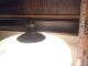 Vintage Cast Iron W/ Double Sockets And Heavy Glass Shade Lamps photo 10