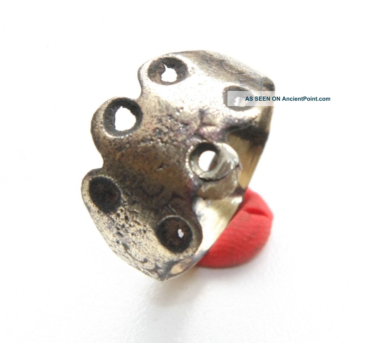 Ancient Old Viking Bronze Ornament Ring (fbb07) Viking photo