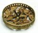 Antique Pierced Brass Button Detailed Flowers W/ Fancy Pierced Raised Border Buttons photo 1