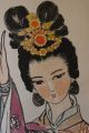 K02d8b Chinese Beauty Wearing Dress Chinese Huge Hanging Scroll Paintings & Scrolls photo 3