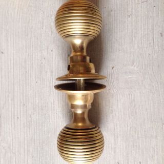 3 Pairs Of Victorian Style Solid Brass 
