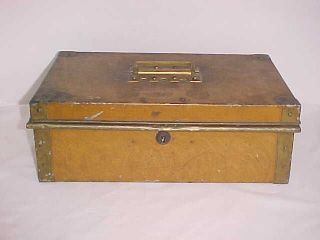 Antique 19th Century Grain Painted Document Money Box Chowchilla Keys photo