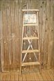 Vtg Wood Ladder Shelf 4 Step Barn Farm Primitive Shabby Quilt Rustic Rack Chic 3 Primitives photo 3