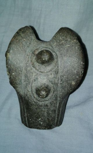 Pre - Columbian Mace Head Weapon Stone Chavin photo