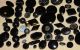 Antique Victorian Black Mourning Glass Buttons Lacy Luster Buttons photo 1