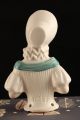 Rare Porcelain German Half Doll Woman In Yellow Bonnet Lace Collar 11789 Germany Pin Cushions photo 2