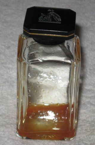 Vintage Jeanne Lanvin Arpege Perfume Bottle 1 2/3 Oz - Open - Trace - 3 